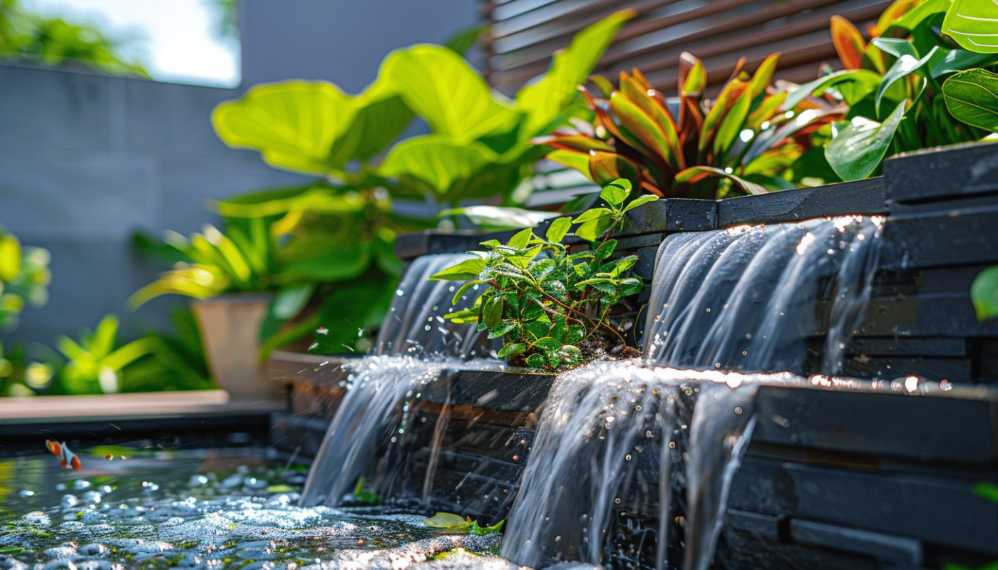 Aménagement de bassins aquatiques miniatures pour petits jardins ou terrasses