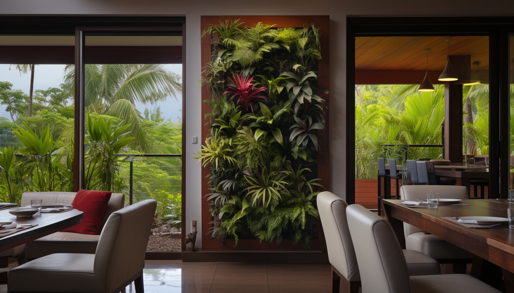 Redéfinir l'espace vivant avec des murs végétaux