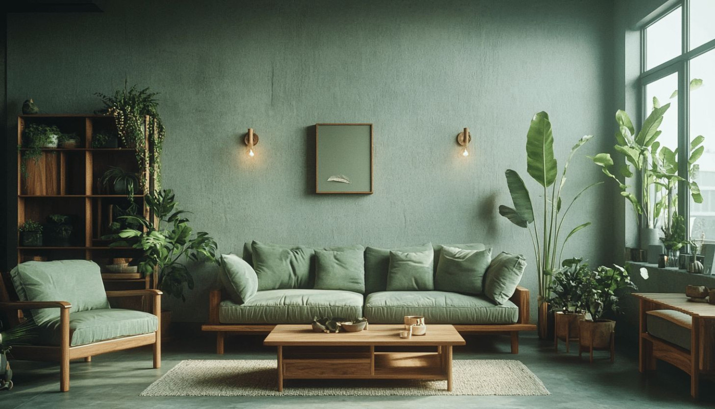 Utiliser des teintes de vert-de-gris pour revitaliser les espaces intérieurs